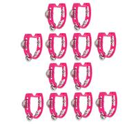 MAGICLULU 12 pezzi Tamburello per Plastica con Campanelli Strumento Musicale Portatile Mano Tamburello Percussione Leggero per Attività Didattiche Feste e Gruppi Design Ergonomico per Mani