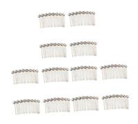 MAGICLULU 12 Pz Accessori Per Veli Da Sposa Per Il Matrimonio Pettinini Laterali Da Sposa in Strass Decorazioni Per Matrimoni Fermagli Per D'oro Tiara Velo Da Donna