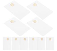 MAGICLULU 12 Schede Ic con Chip At24C16 16K Memoria Carte PVC Bianche per Controllo Accessi Compatibili Sistemi Aziendali e Comunità Set da 12 Pezzi
