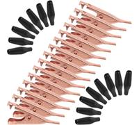 MAGICLULU 15 Morsetti a Coccodrillo in Rame con Ganasce Lisce, Clip Metalliche Mini per Saldatura Fai da Te e Test Elettrici, Set da 15 Pezzi con Presa Sicura per Progetti Colore Casuale