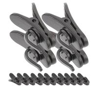MAGICLULU 15 Pezzi Clip per Microfono in Plastica Piccoli Fermacavi per Microfono e Auricolari Clip per Abbigliamento Leggera e Durevole Supporto Filo Smartphone e Video