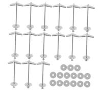 MAGICLULU 15sets Kit Di Bulloni Levetta e Dadi Ad Alette Per Impieghi Gravosi Ancoraggi in Acciaio Al Carbonio Per Cartongesso Mattoni Cavi Pannelli e Pannelli Di Legno Adatti Per Specchi