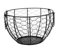 MAGICLULU 1pezzi Cesto Di Ferro Per Uso Domestico Cesto Portauova in Ferro Cestino Portaoggetti Multifunzionale Per Cucina Ristorante Cestino Per Frutta e Raccolta