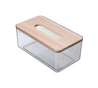 MAGICLULU 1pezzi Scatola Porta Tovaglioli Con Coperchio in Legno Nordico Trasparente Contenitore Versatile Per Carta Design Salvaspazio Per Soggiorno e Camera Da Letto Facile Da Pulire e Abb