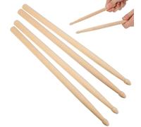 MAGICLULU 2 Paia di Bacchette per Tamburo in Legno Acero Corte 295X14Mm Resistenti e Design Ergonomico per e Principianti Adatte per Batteria e Rullante