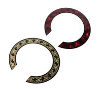 MAGICLULU 2 pezzi Adesivo Rosone Chitarra Acustica Decorazione Autoadesiva Rotonda per Buca Sticker Fiore Rosa per Chitarra Tradizionale e Elettrica Accessorio DIY per Rinnovo Strumento