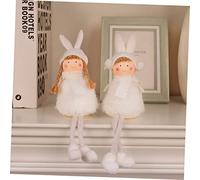 MAGICLULU 2 Pezzi Angeli Natalizi Decorazioni da Morbide e Resistenti Addobbi Natalizi per Festa Natale
