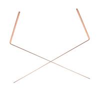 MAGICLULU 2 Pezzi Bacchette Rabdomanzia Rame Strumento Professionale per Dowsing Caccia Tesori Ricerca e Oggetti Sepolti Piccole e Facili da Trasportare Alta Affidabilità e Stabilità