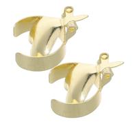 MAGICLULU 2 Pezzi Candele in Metallo Oro a Forma di Cuore, Decorativo e Delicato, Previene Lo Smorzamento dello Stoppino, per Aromaterapia e Matrimonio