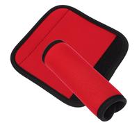 MAGICLULU 2 Pezzi Copri Bilanciere Antiscivolo Rimovibile 2 Cuscinetti | Schiuma e Poliestere, Design Concavo Resistente All'usura, per Panca e Barre Orizzontali, Rosso