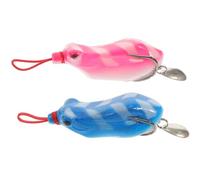 MAGICLULU 2 Pezzi Esca da Pesca Colorata in ABS e Ferro Movimento Realistico, Riusabile per Attrezzatura alla Trota e Accessori da Pesca in Mare Colore Casuale