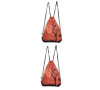 MAGICLULU 2 Pezzi Halloween Borsa Con Coulisse Zaini Da Viaggio Zaino Per La Ragazza Albero Morto Zaino Duffle Per Unisex Borsa A Tracolla Per Halloween Bagaglio A Mano
