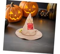 MAGICLULU 2 Pezzi Halloween Scarecrow Witch Hat With Sunflower Design Lightweight Breathable Cosplay Accessory For And Adults For Halloween Thanksgiving Fall Parties