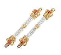 MAGICLULU 2 Pezzi Mezuzah in Metallo Resistente con Incisioni Sacre e Regalo Religioso Ebraico per Benedizioni e Celebrazioni Hanukkah Decorazione Sacra e Luoghi di Preghiera