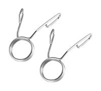 MAGICLULU 2 Pezzi Morsetto a Molla per Bilanciere in Acciaio Inox Argento | Barre e Manicotti, Cambio Rapido dei Pesi, Uso Casa e Allenamento, Presa Sicura per Trainer e Uomini