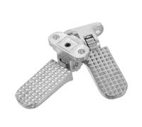 MAGICLULU 2 Pezzi Pedane Posteriori in Alluminio con Superficie Antiscivolo Pedalini Passeggero per Bike Sostituzione Stabile e Resistente