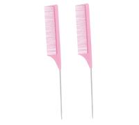 MAGICLULU 2 Pezzi Pettine A Coda In Acciaio Inossidabile Pettine A Denti Di Ratto Parrucchiere Pettine Stuzzicare I Pettine Radice Stuzzicare Pettine Spazzole Per Pettine
