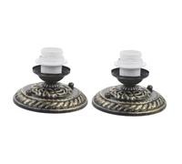 MAGICLULU 2 Pezzi Portalampada da soffitto presa a muro con prese multiple tappo filo lampadario plafoniera portalampade solo base della lampada adattatore per lampada Lega di zinco Golden