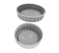 MAGICLULU 2 pezzi Stampi in Silicone Alimentare per Torte Charlotte Resistente C Moulds Rotondi Antiaderenti per Cheesecake Brownie e Dolci in Cucina