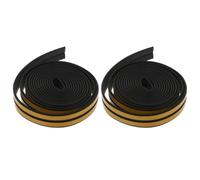 MAGICLULU 2 Pezzi Striscia Resistente Adesivo Forte in Epdm Nera Autoadesiva Sigillante per Isolamento Acustico e Protezione da Polvere e Vento per Porte e Finestre