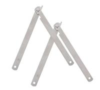 MAGICLULU 2 pezzi Supporto Cerniera in Acciaio Inox per Tavolo Pieghevole Asta Regolabile per Alzata Fissaggio Utensili Resistente e Compatibile con Mobili e Casse