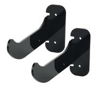 MAGICLULU 2 Pezzi Supporto da Muro per Tappetino Yoga in Acrilico Nero Portamat per Allenamento Multifunzionale Organizer per Tappetini Fitness e Accessori Ginnastica Montaggio Semplice e