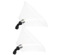 MAGICLULU 2 Pezzi Ugello Atomizzatore Elettrico per Irrigazione Agricola con Scudo Antivento in Plastico, Facile Installazione, per Spruzzatori da Giardino e Sistemi di Nebulizzazione