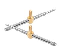 MAGICLULU 2 Pezzi Vite per Ricambio Supporto di Violino in Metallo Argento, Facile da Usare per Riparazione Precisa del Violino, Accessorio per Amanti del Violino