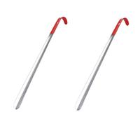 MAGICLULU 2 Pz Calzascarpe stivali corno per aiutante di scarpe gadget casa oggettistica casa casse audio attrezzo Acciaio inossidabile calzature maneggiare scarpa uomo superiore rosso