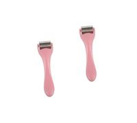 MAGICLULU 2 Pz Di Ghiaccio Inossidabile Del Collo Massaggiatore a Rulli Per Il Viso Strumento Sottile Per Il Viso Portatile Corpo Addominali Rosa Viso Magro Strumento Di Bellezza