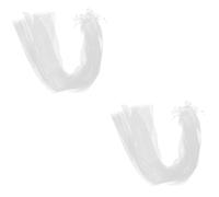 MAGICLULU 2 Pz filato di perle di tiara elegant donne wedding dress flowers sposa the veils fiori velo per le spose lungo velo per il matrimonio veli per spose velo tessuto bianca