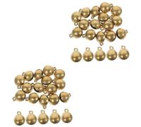 MAGICLULU 2 Set Campana A Testa Di Tigre Decorazione Campana Del Collare Delicate Campanelle Campane Per Artigianato Campanelli Per Collari Per Gatti Sonagli Sospesi Rame D'oro 20 Pezzi * 2