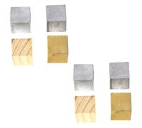MAGICLULU 2 Set Densità Legno Per Esperimenti Scientifici Cubo Alluminio Cubo Rame E Ferro Per Indagini Sulla Densità E Specifica Materiali Alta 4 Pezzi*2