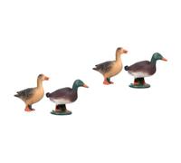 MAGICLULU 2 Set Di Anatra Animale Selvatica Giocattoli Ornamento Educativo Modelli Didattici Decorazioni Decorative Per Desktop Plastica 2 Pezzi*2