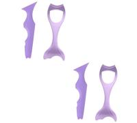 MAGICLULU 2 Set Di Strumenti Per Ombretti Strumenti Per Il Trucco Delle Donne Stencil Per Eyeliner E Mascara 2 Pezzi*2