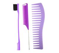 MAGICLULU 2 set Pettini Parrucchiere Plastica Pettine Punta per Acconciature Impugnatura Ergonomica per Styling e Lisciatura Capelli Delicata Adatto Uso Professionale e Domestico
