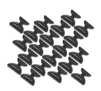 MAGICLULU 20 Paia Cuscinetti in Silicone per Naselli Occhiali a Forma di Farfalla, Antiscivolo e Traspiranti, Design Ergonomico Nero per Uso Quotidiano e Manutenzione