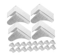 MAGICLULU 20 Pezzi di Clip di Supporto per Mensole in Ferro Fibbia Divisoria Clip per Mensole per Armadi Staffe per Mensole Ripiani Resistenti Accessori per Schedari