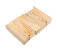 MAGICLULU 20 Pezzi Fermaporta in Legno a Forma Triangolare 10x4x4 Cm, Cuneo Blocca Porta Robusto e Naturale, Protezione Muro e Antiscivolo per Camera da Letto e Viaggi