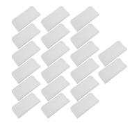 MAGICLULU 20 Pezzi Panno di Camoscio Bianco 10X10Cm per Rifinire Ceramica e Argilla, Tessuto Morbido Pretagliato per Modellare e Lucidare Bordi, Accessori Artigianato Fai da Te per Lavori