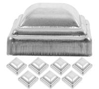MAGICLULU 20 Pezzi Tappi Quadrati in Ferro Argento per Pali di Recinzione, Protezione Resistente per Guardrail, Estendono la Vita del Palo, Design Moderno per Decorare la Recinzione
