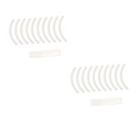 MAGICLULU 20 Pz Striscia Di Ciglia Supporto Per Innesto Di Ciglia Strumento Per La Creazione Di Modelli Di Ciglia Ciglio Frustata Utensili Abs Bianca Difficile Barra Di Visualizzazione