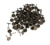 MAGICLULU 200 Puntine per Tappezzeria in Metallo Testa Piatta e Chiodi Lunghi da 17Mm Puntine Decorative per Mobili e Divani Fissaggio Profondo per Tappezzeria Vintage e Progetti di