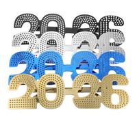 MAGICLULU 2026 per La Vigilia di Capodanno, di Plastica per Capodanno, con Numeri Divertenti per La Classe Del 2026, Accessori per Foto di Scena per Feste (4 Pezzi)