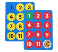 MAGICLULU 24 pezzi Calamite Basket Piccole Rotonde Kit per Lavagna Tattica Calcio e Pallacanestro Adesivi per Bacheca Magnetica Scuola e Allenamento Squadre Posizionamento Preciso Giocatori