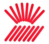 MAGICLULU 25 Pezzi Abbassalingua Clinici in Plastica Resistente Rossi Per Esami Orali Ragazzo Ragazza e Laboratorio Spatole Per Miscelazione e Bastoncini Applicatori Professionali