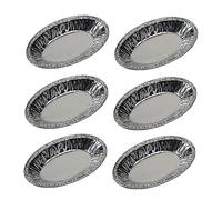 MAGICLULU 250pezzi Pirottini Usa e Getta Stampi Ovali Per Crostate All Pirottini Per Crostate All Da Forno Stampi Ovali Per Ostriche Al Forno Per Crostatine Grandi