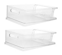 MAGICLULU 2pezzi Organizer Frigorifero Per Lattine Da Contenitori Trasparenti Per Bevande Dispenser Automatico Per Cans Soluzione Salvaspazio Per Cucina e Frigorifero