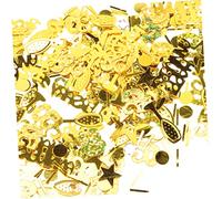 MAGICLULU 3 Confezioni 50 ° anniversario arredamento della casa di campagna ghirlanda confetti incartati confetti multicolor oro coriandoli glitterati decorazioni nuziali per tavoli pvc