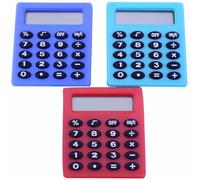 MAGICLULU 3 Pezzi Calcolatrice Portatile per Studenti in Abs Funzione Divisione, Mini e Leggera per Esami e Uso in Ufficio, Compatta e Pratica Stili multipli